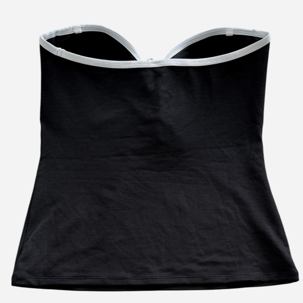 Tommy Bahama Island Cays Cabana Tie-Front Bandeau Tankini Top - Picture 5 of 8